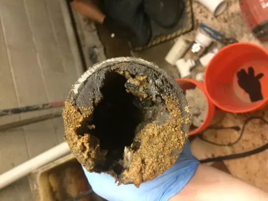 Clogged Drain Line