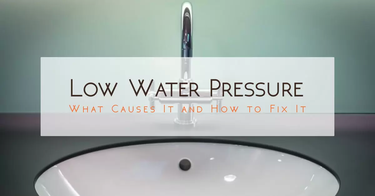 Low Water Pressure In The House