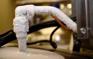 Frozen Hot Water Heater