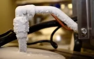 Frozen Hot Water Heater