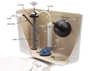 Toilet Tank Anatomy